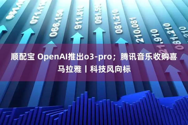 顺配宝 OpenAI推出o3-pro；腾讯音乐收购喜马拉雅丨科技风向标